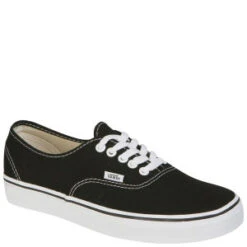 Vans Authentic Canvas Trainers - Black/White -Vans Shoes Shop 10491511 1327333534 571003