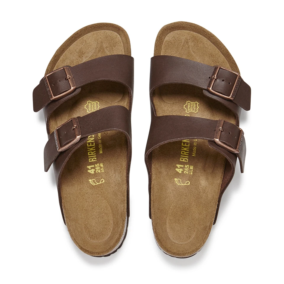 Birkenstock Men's Arizona Double Strap Sandals - Dark Brown 2 Birkenstock Men's Arizona Double Strap Sandals - Dark Brown - Image 2