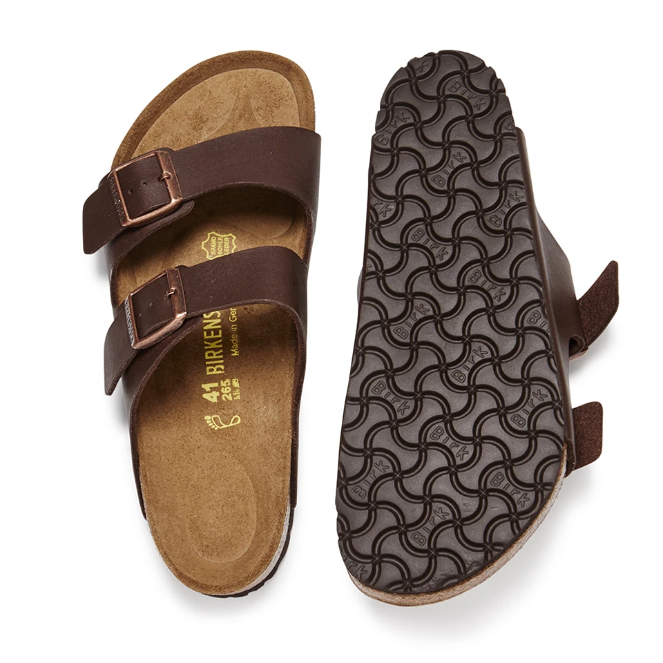 Birkenstock Men's Arizona Double Strap Sandals - Dark Brown 5 Birkenstock Men's Arizona Double Strap Sandals - Dark Brown - Image 5