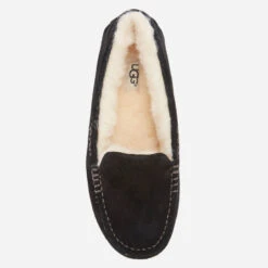 UGG Women's Ansley Moccasin Suede Slippers - Black 7 UGG Women's Ansley Moccasin Suede Slippers - Black -Vans Shoes Shop 10710972 2824492310670813