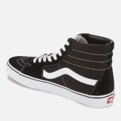 Vans Sk8 Hi-Top Trainers - Black/White -Vans Shoes Shop 10721490 8144492586048043