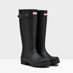 Hunter Men's Original Tall Wellies - Black -Vans Shoes Shop 10935635 2094768124547246