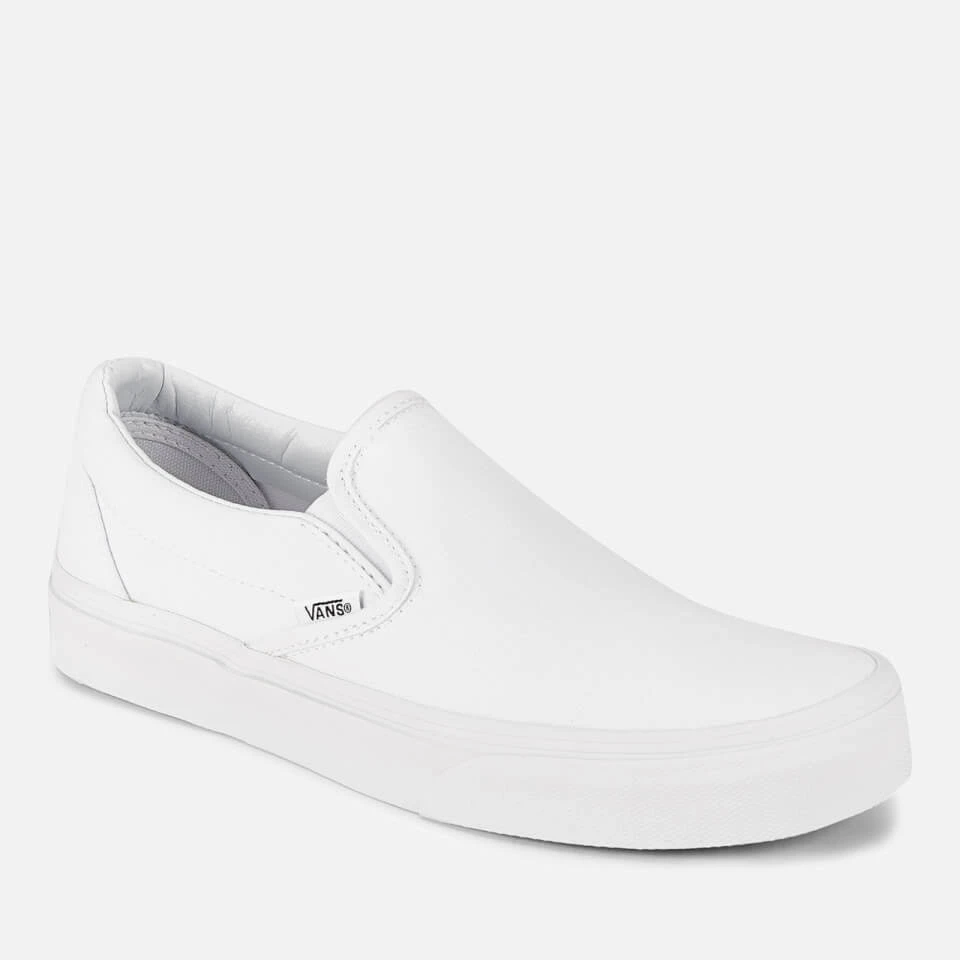 Vans Classic Slip-On Canvas Trainers - True White 4 Vans Classic Slip-On Canvas Trainers - True White - Image 4