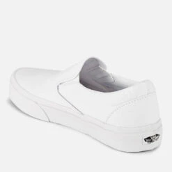 Vans Classic Slip-On Canvas Trainers - True White 9 Vans Classic Slip-On Canvas Trainers - True White -Vans Shoes Shop 10960397 1824492337993160