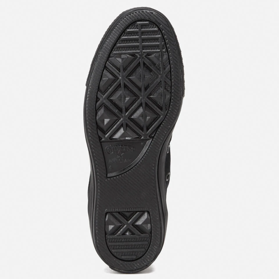 Converse Chuck Taylor All Star Ox Canvas Trainers - Black Monochrome 3 Converse Chuck Taylor All Star Ox Canvas Trainers - Black Monochrome - Image 3