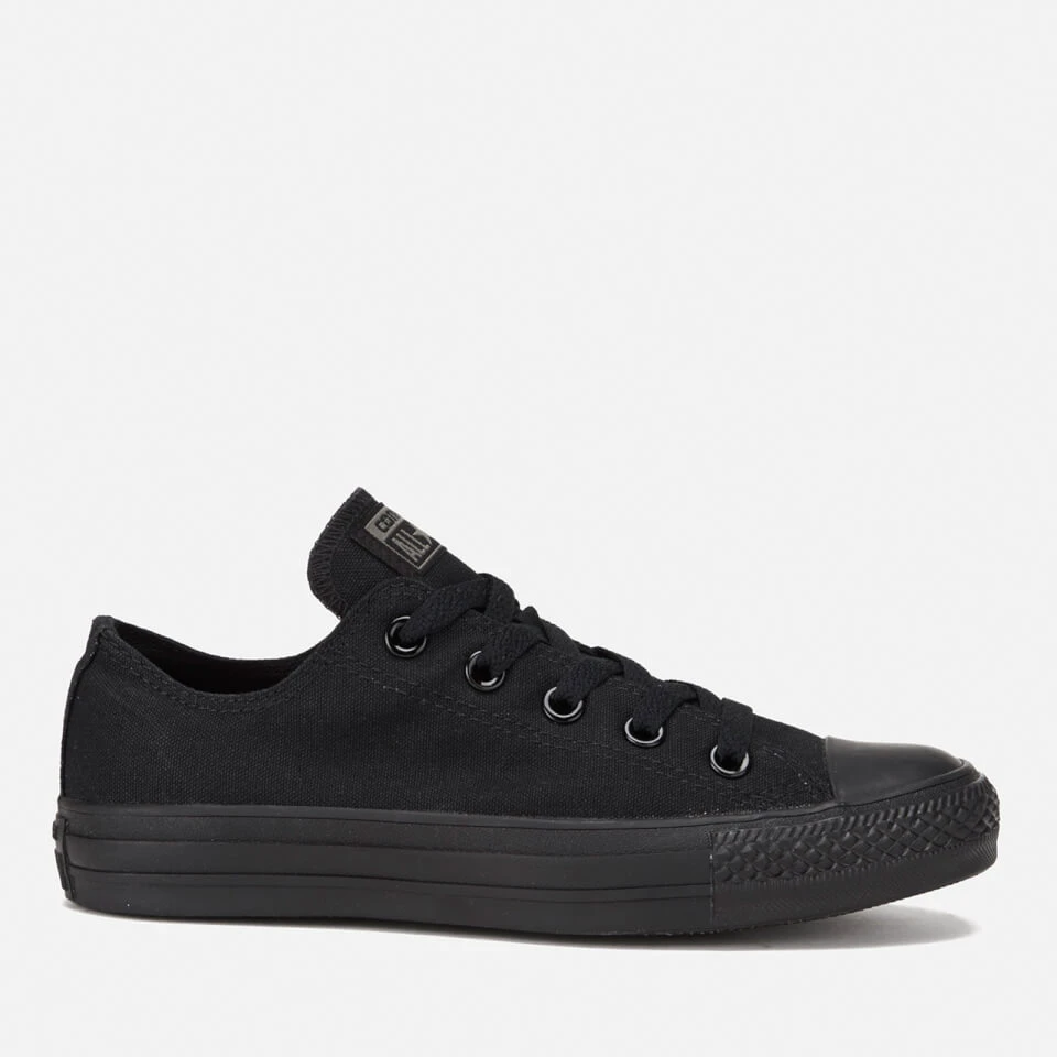 Converse Chuck Taylor All Star Ox Canvas Trainers - Black Monochrome 1 Converse Chuck Taylor All Star Ox Canvas Trainers - Black Monochrome