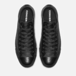 Converse Chuck Taylor All Star Ox Trainers - Black Mono -Vans Shoes Shop 11021319 1174978613697573