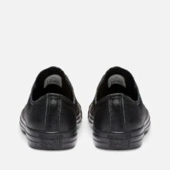 Converse Chuck Taylor All Star Ox Trainers - Black Mono -Vans Shoes Shop 11021319 1404978613763321