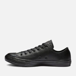 Converse Chuck Taylor All Star Ox Trainers - Black Mono -Vans Shoes Shop 11021319 7194978613827992