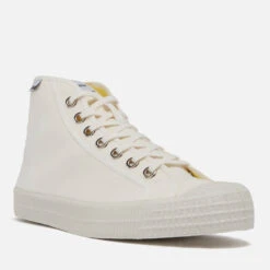 Novesta Star Dribble Hi-Top Trainers - White -Vans Shoes Shop 11239793 1985051652941472