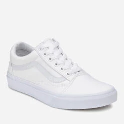 Vans Old Skool Trainers - True White -Vans Shoes Shop 11240113 2014492600938558