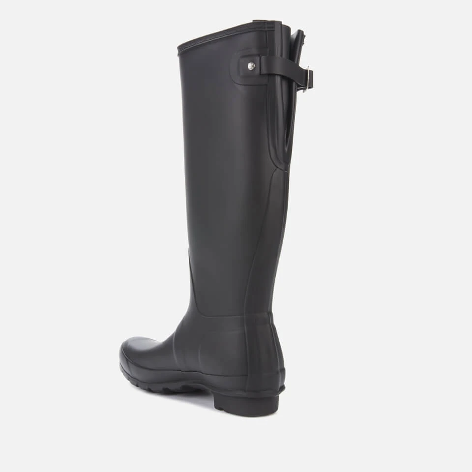 Hunter Women's Original Back Adjustable Wellies - Black 3 Hunter Women's Original Back Adjustable Wellies - Black - Image 3