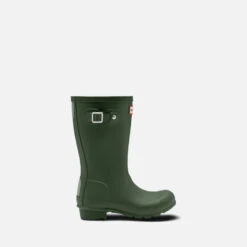 Hunter Original Big Kids' Wellington Boots - Hunter Green