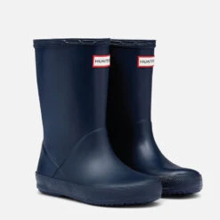 Hunter Kids' First Classic Wellington Boots - Navy -Vans Shoes Shop 11260939 2054840436563818