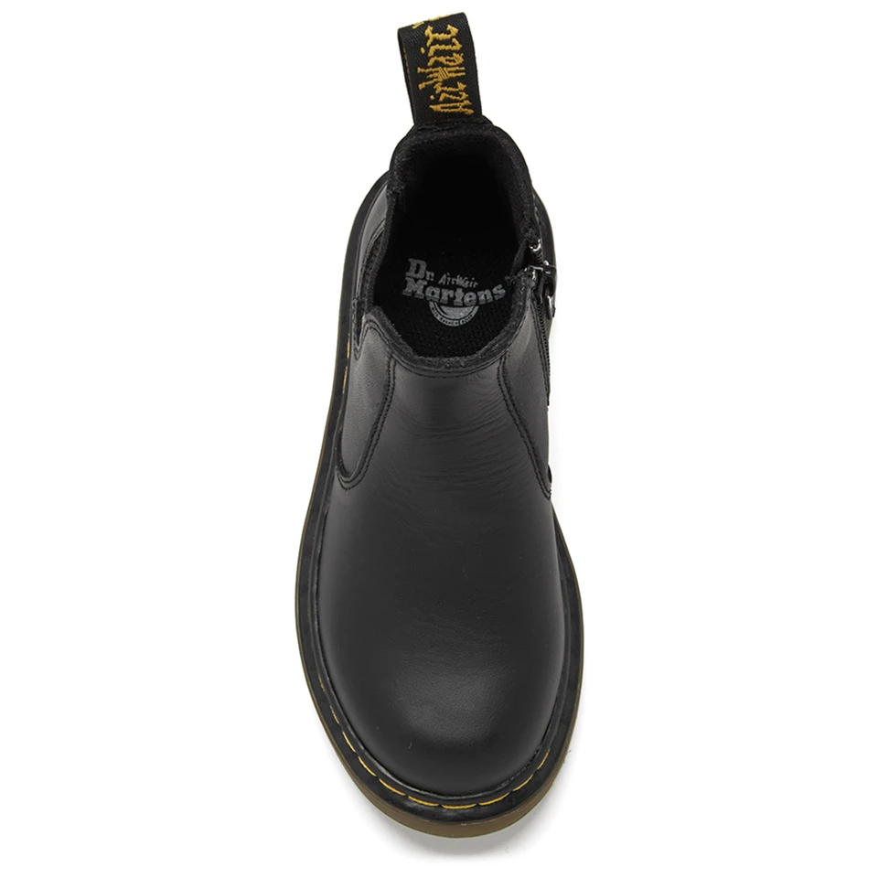 Dr. Martens Kids' 2976 J Softy T Leather Chelsea Boots - Black 3 Dr. Martens Kids' 2976 J Softy T Leather Chelsea Boots - Black - Image 3