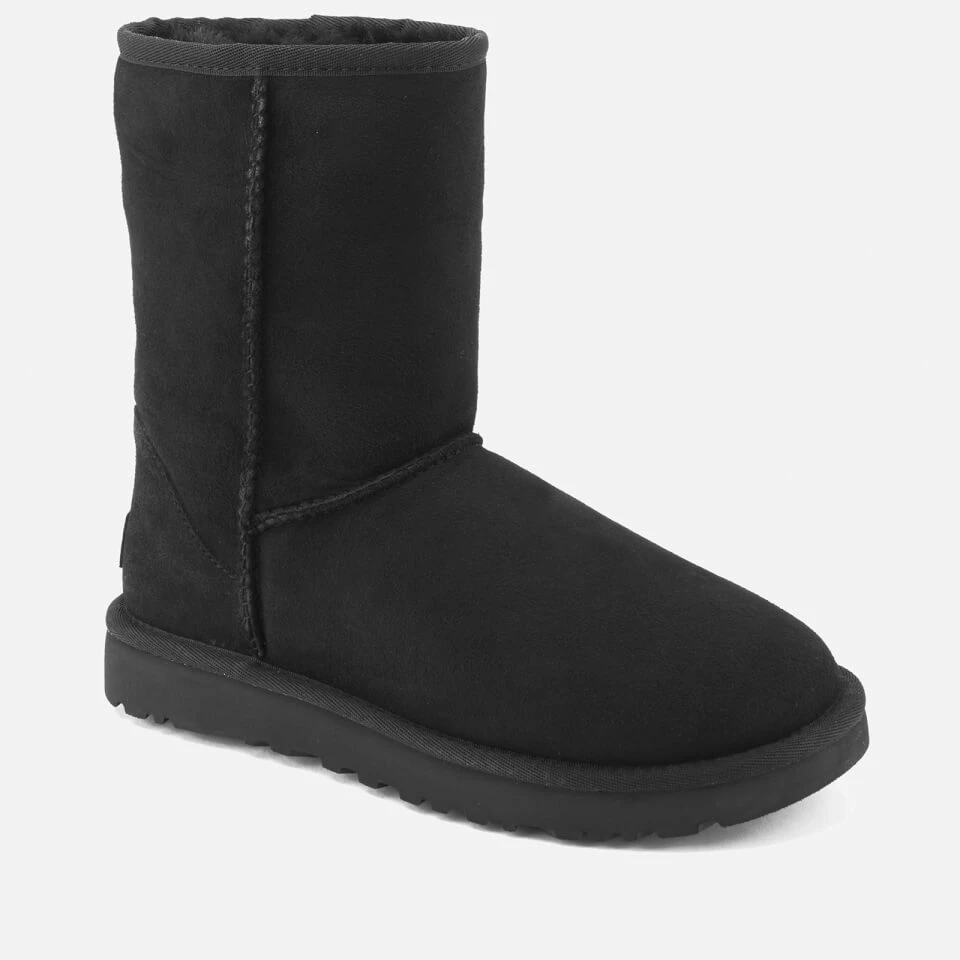 UGG Women's Classic Short II Sheepskin Boots - Black 2 UGG Women's Classic Short II Sheepskin Boots - Black - Image 2