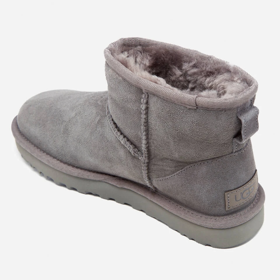 UGG Women's Classic Mini II Sheepskin Boots - Grey 4 UGG Women's Classic Mini II Sheepskin Boots - Grey - Image 4