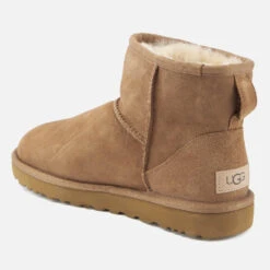 Ugg Women's Classic Mini II Sheepskin Boots - Chestnut -Vans Shoes Shop 11307696 7194718870288016