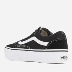 Vans Women's Old Skool Platform Trainers - Black/White -Vans Shoes Shop 11433104 2114499604602361