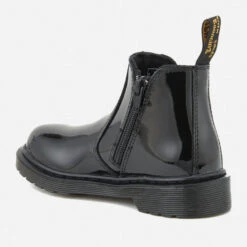 Dr. Martens Kids' Banzai Patent Lamper Leather Chelsea Boots - Black -Vans Shoes Shop 11447072 1444501352842245