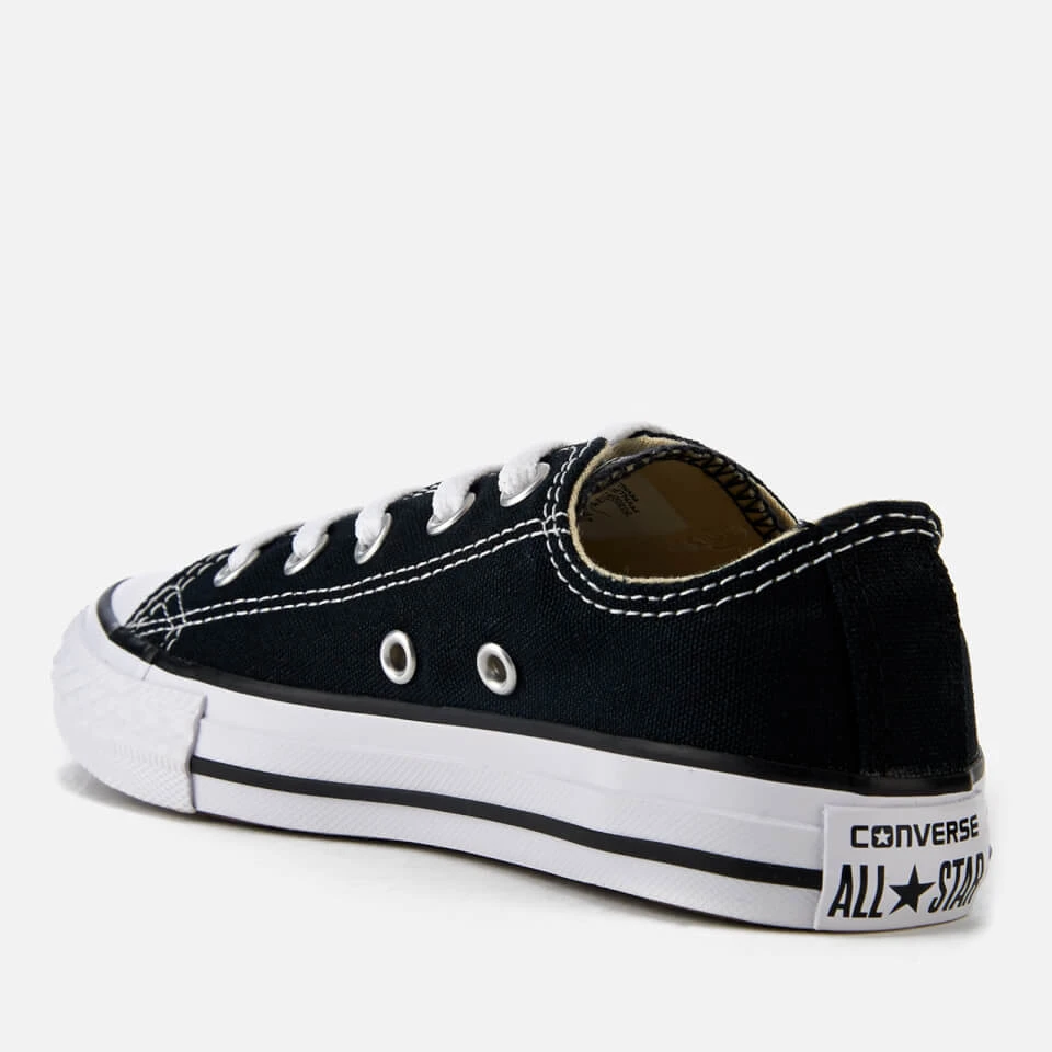 Converse Kid's Chuck Taylor All Star Ox Trainers - Black 4 Converse Kid's Chuck Taylor All Star Ox Trainers - Black - Image 4