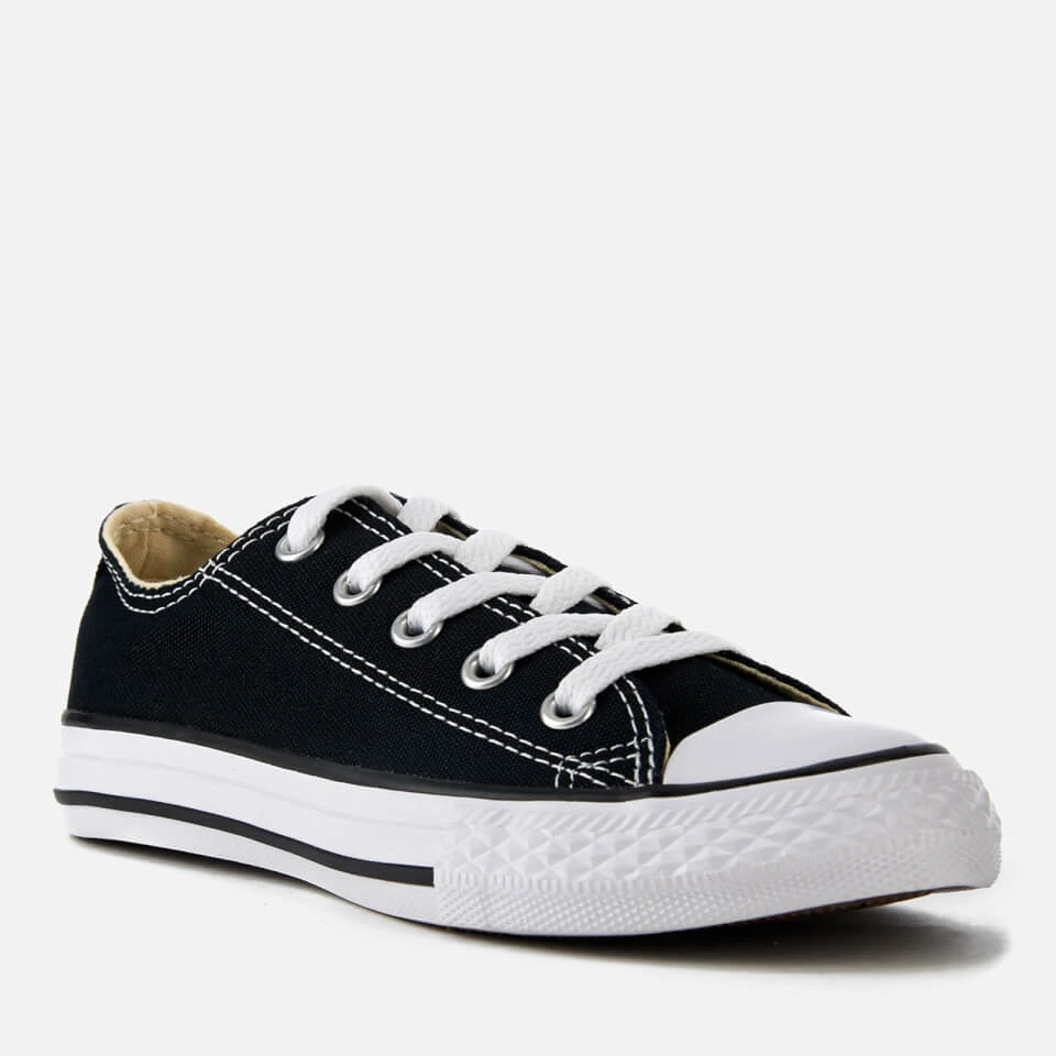 Converse Kid's Chuck Taylor All Star Ox Trainers - Black 2 Converse Kid's Chuck Taylor All Star Ox Trainers - Black - Image 2