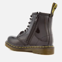 Dr. Martens Toddlers' 1460 T Patent Lamper Lace Up Boots - Black -Vans Shoes Shop 11640283 1184548022788462