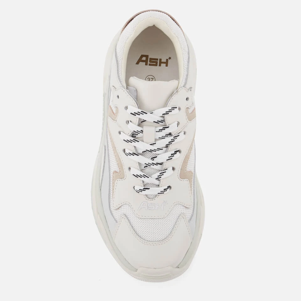 Ash Women's Addict Chunky Running Style Trainers - Off White/White 3 Ash Women's Addict Chunky Running Style Trainers - Off White/White - Image 3