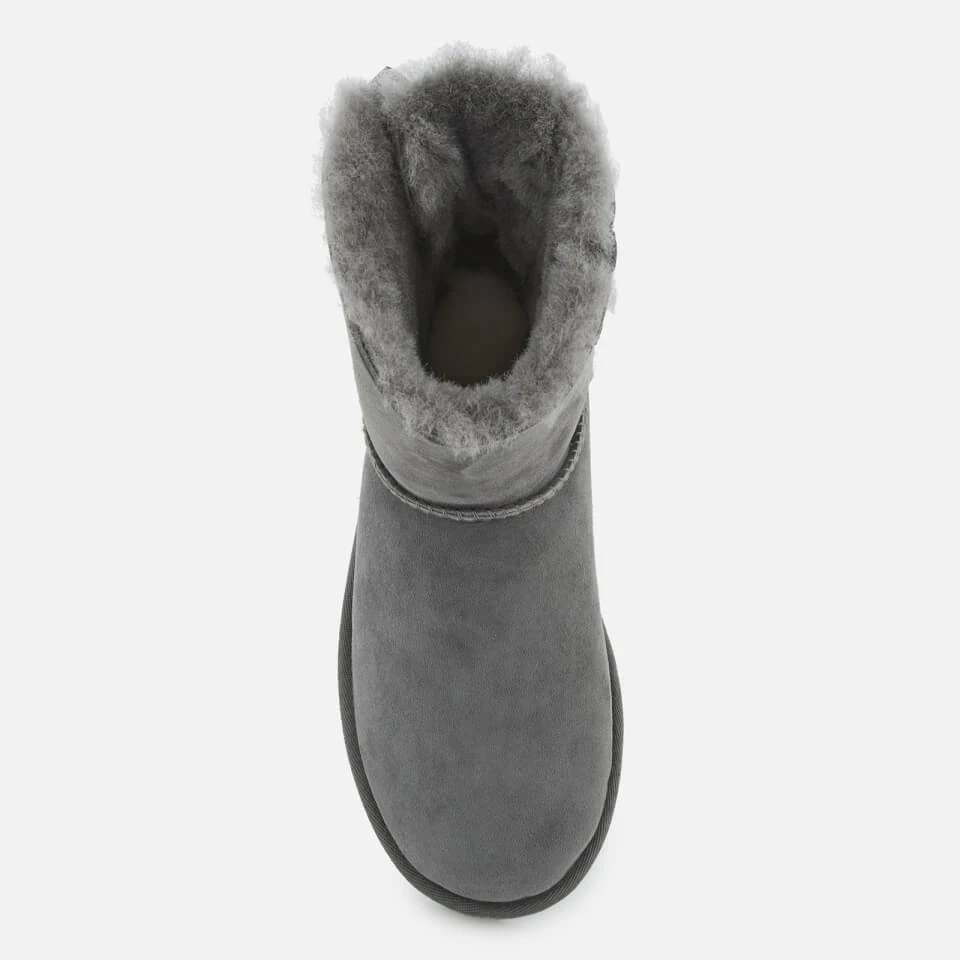 UGG Women's Mini Bailey Bow II Sheepskin Boots - Grey 3 UGG Women's Mini Bailey Bow II Sheepskin Boots - Grey - Image 3