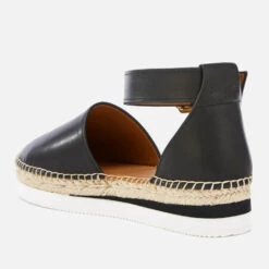 See By Chloé Women's Glyn Leather Espadrille Flat Sandals - Black 6 See By Chloé Women's Glyn Leather Espadrille Flat Sandals - Black -Vans Shoes Shop 11902591 1414642391717130