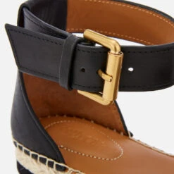 See By Chloé Women's Glyn Leather Espadrille Flat Sandals - Black 7 See By Chloé Women's Glyn Leather Espadrille Flat Sandals - Black -Vans Shoes Shop 11902591 5804642391777547