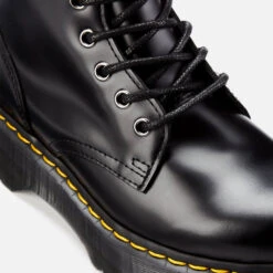 Dr. Martens Jadon Polished Smooth Leather 8-Eye Boots - Black -Vans Shoes Shop 11983133 5364655930701323