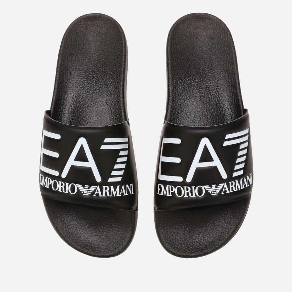 Emporio Armani EA7 Sea World Slide Sandals - Black 1 Emporio Armani EA7 Sea World Slide Sandals - Black