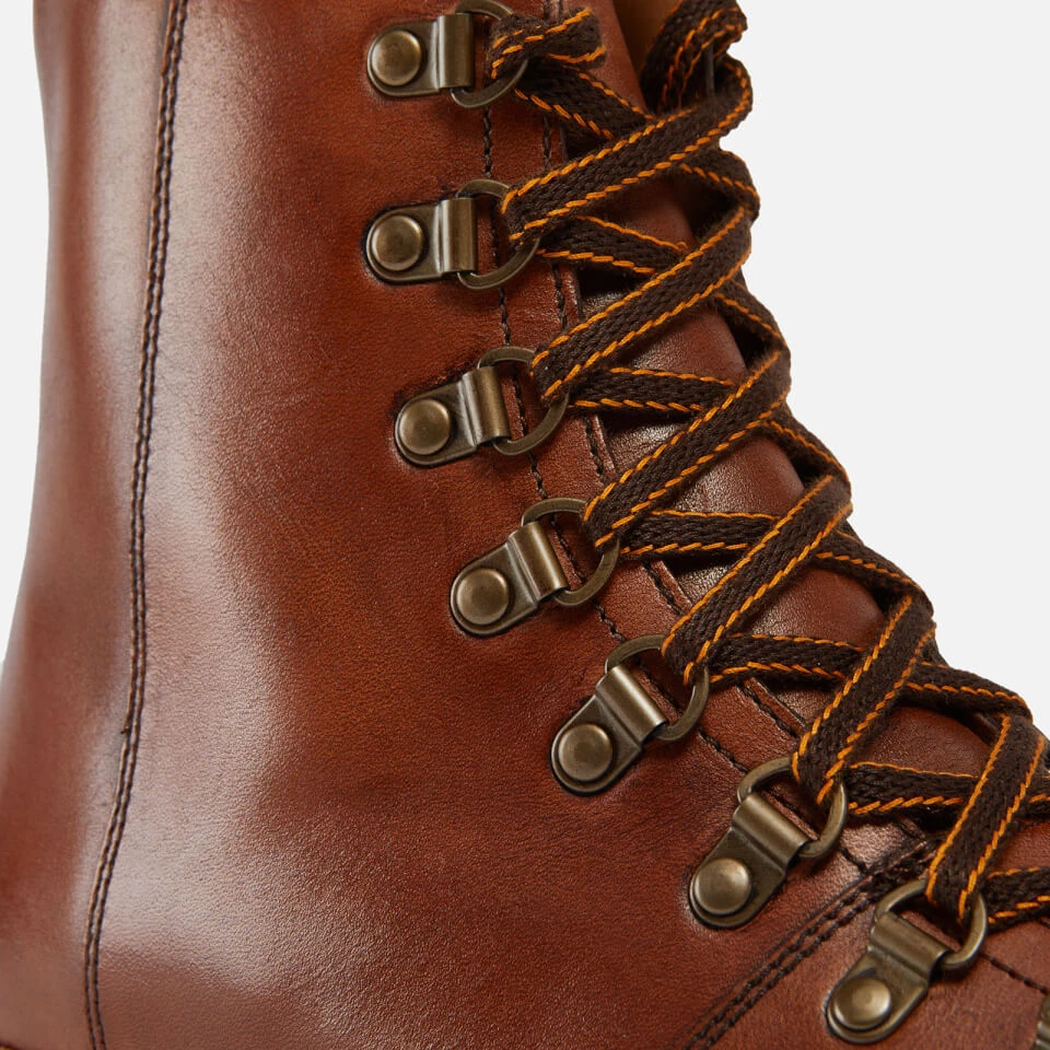 Grenson Women's Nanette Hand Painted Leather Hiking Style Boots - Tan 4 Grenson Women's Nanette Hand Painted Leather Hiking Style Boots - Tan - Image 4