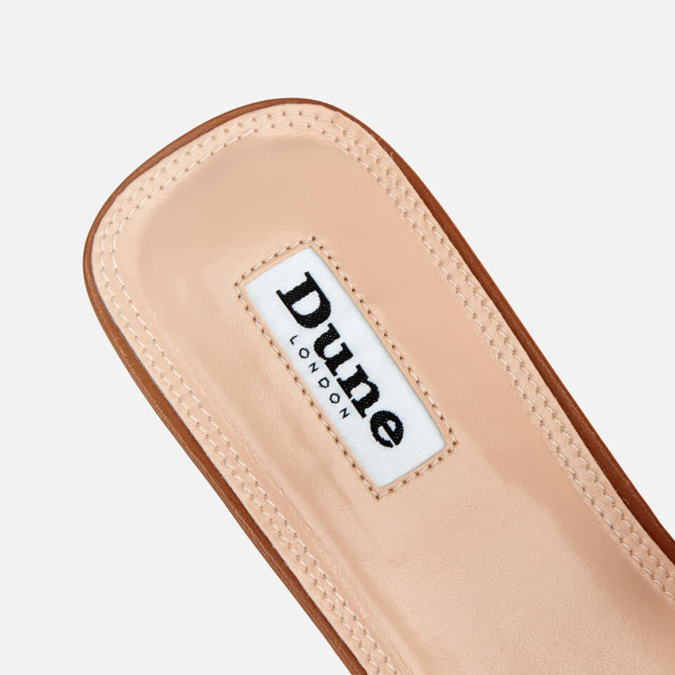 Dune Women's Loupe Leather Mule Sandals - Tan 4 Dune Women's Loupe Leather Mule Sandals - Tan - Image 4