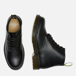 Dr. Martens 101 Smooth Leather 6-Eye Boots - Black -Vans Shoes Shop 12105494 2025002442505840