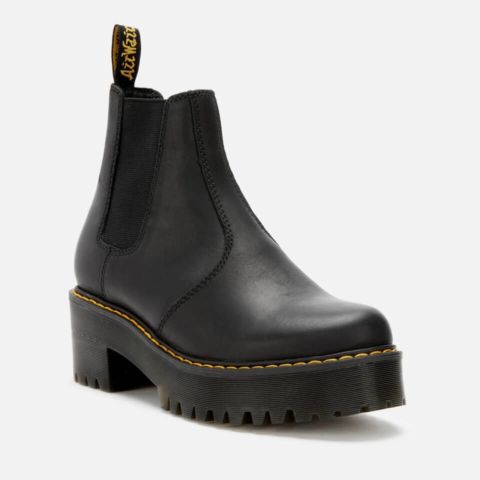 Dr. Martens Women's Rometty Leather Chunky Sole Chelsea Boots - Black 3 Dr. Martens Women's Rometty Leather Chunky Sole Chelsea Boots - Black - Image 3