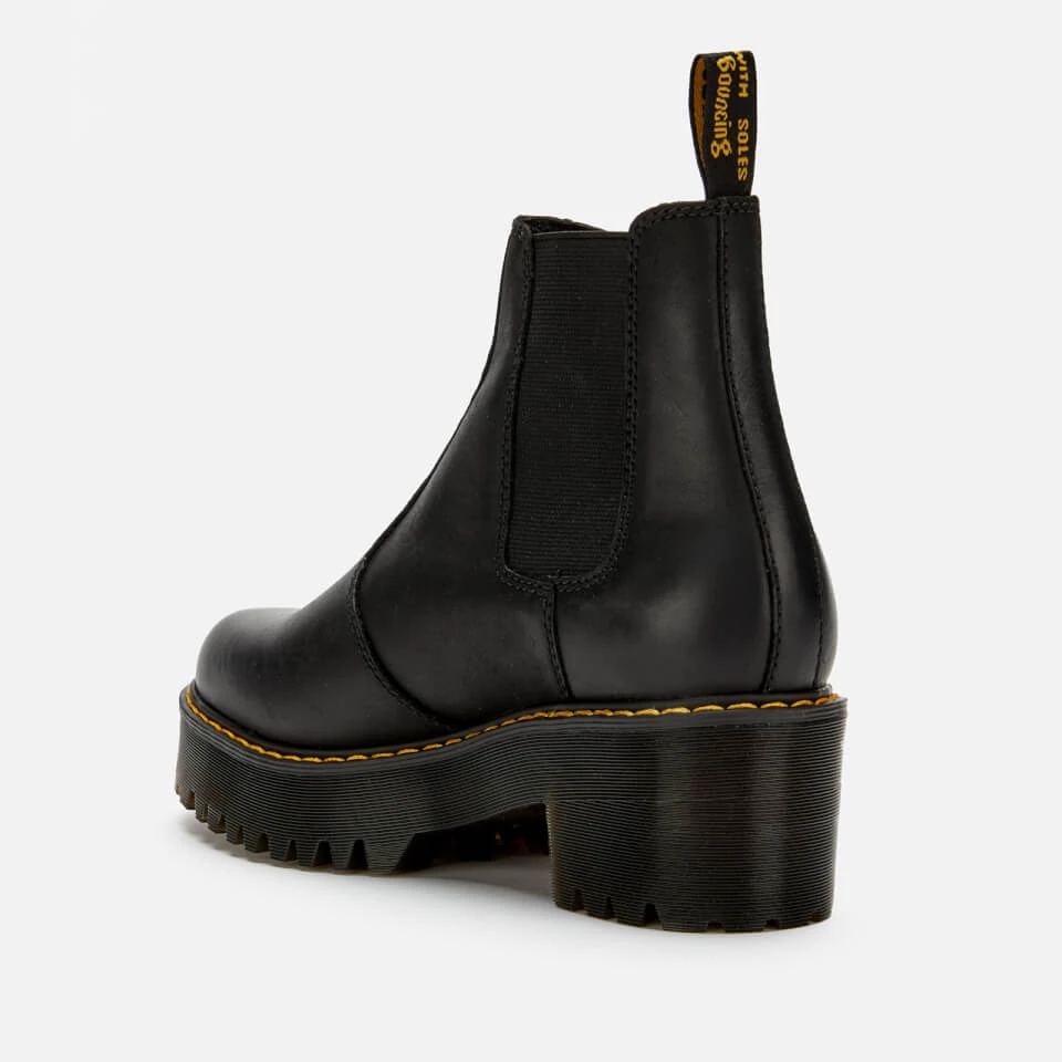 Dr. Martens Women's Rometty Leather Chunky Sole Chelsea Boots - Black 2 Dr. Martens Women's Rometty Leather Chunky Sole Chelsea Boots - Black - Image 2