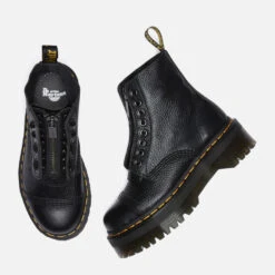 Dr. Martens Women's Sinclair Leather Zip Front Boots - Black 11 Dr. Martens Women's Sinclair Leather Zip Front Boots - Black -Vans Shoes Shop 12105575 1345002442275128
