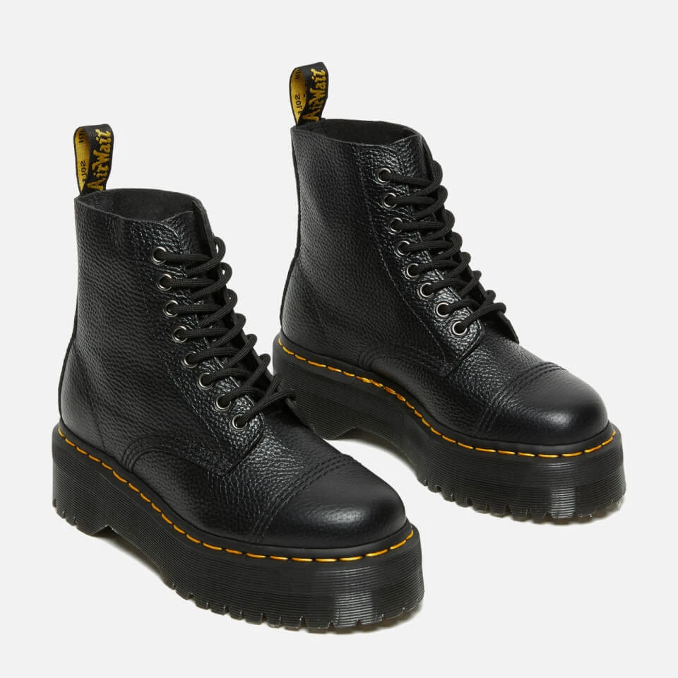 Dr. Martens Women's Sinclair Leather Zip Front Boots - Black 2 Dr. Martens Women's Sinclair Leather Zip Front Boots - Black - Image 2