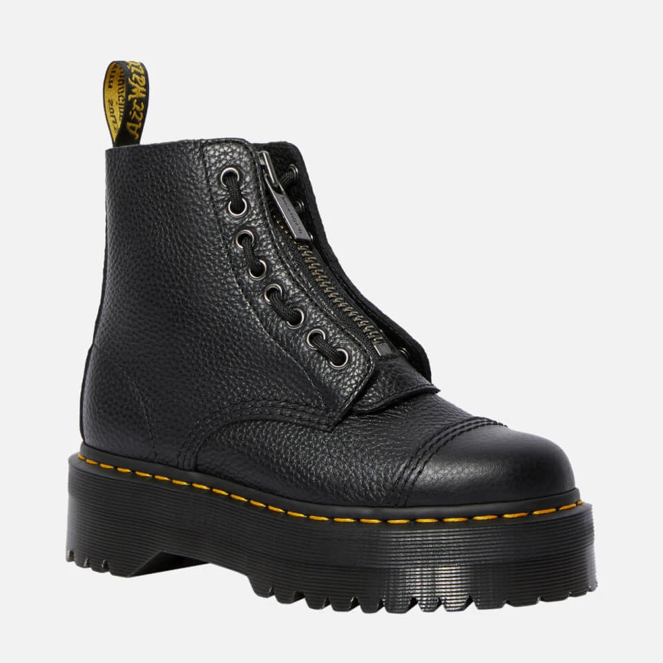 Dr. Martens Women's Sinclair Leather Zip Front Boots - Black 1 Dr. Martens Women's Sinclair Leather Zip Front Boots - Black