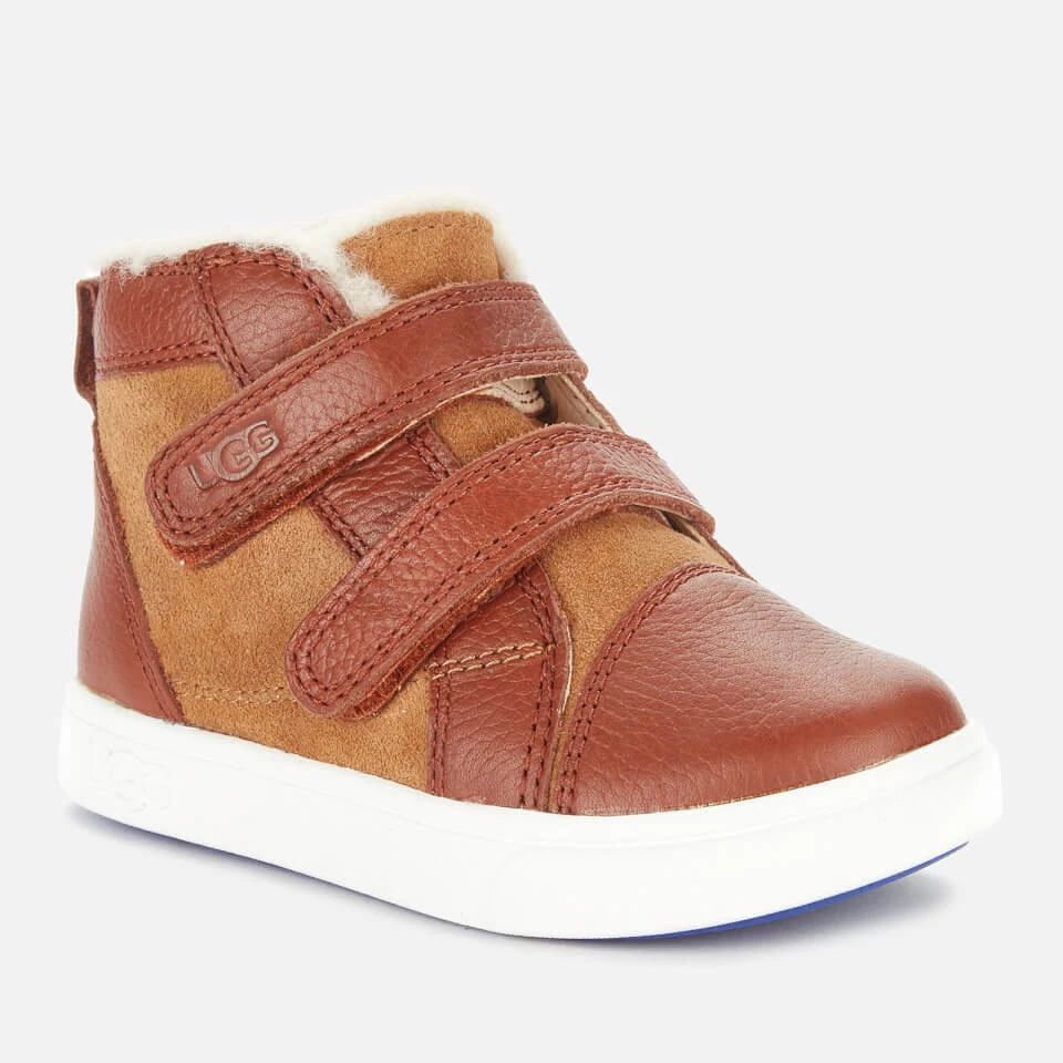 UGG Toddlers' Rennon II Hi-Top Trainers - Chestnut 2 UGG Toddlers' Rennon II Hi-Top Trainers - Chestnut - Image 2