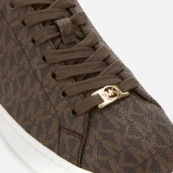 MICHAEL MICHAEL KORS Women's Keaton Low Top Trainers - Brown -Vans Shoes Shop 12294635 1284746086842128