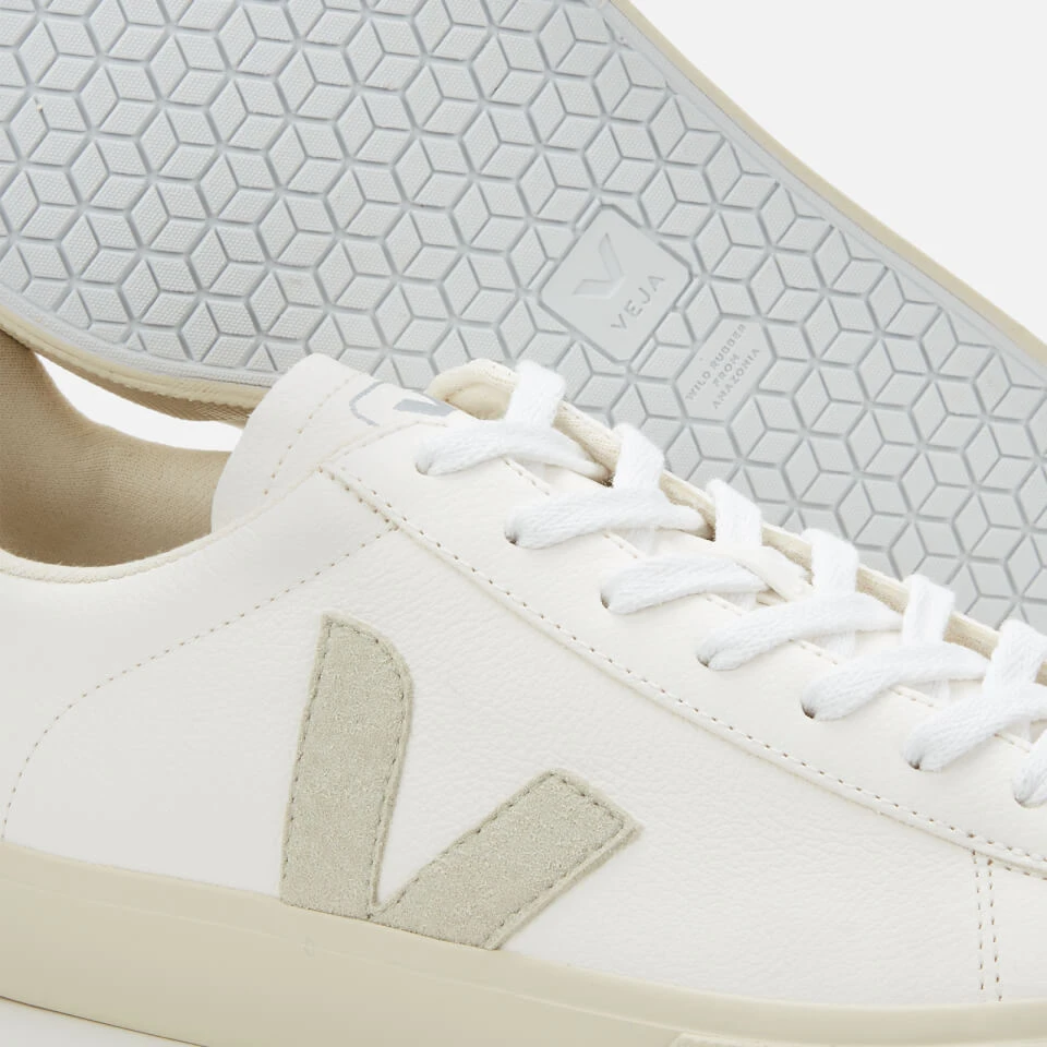 Veja Men's Campo Chrome Free Leather Trainers - Extra White/Natural 4 Veja Men's Campo Chrome Free Leather Trainers - Extra White/Natural - Image 4