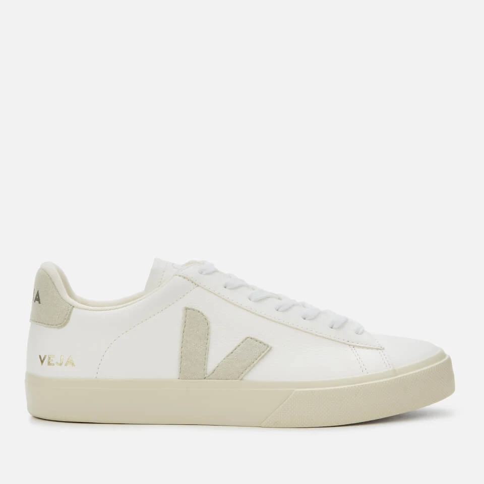 Veja Men's Campo Chrome Free Leather Trainers - Extra White/Natural 1 Veja Men's Campo Chrome Free Leather Trainers - Extra White/Natural