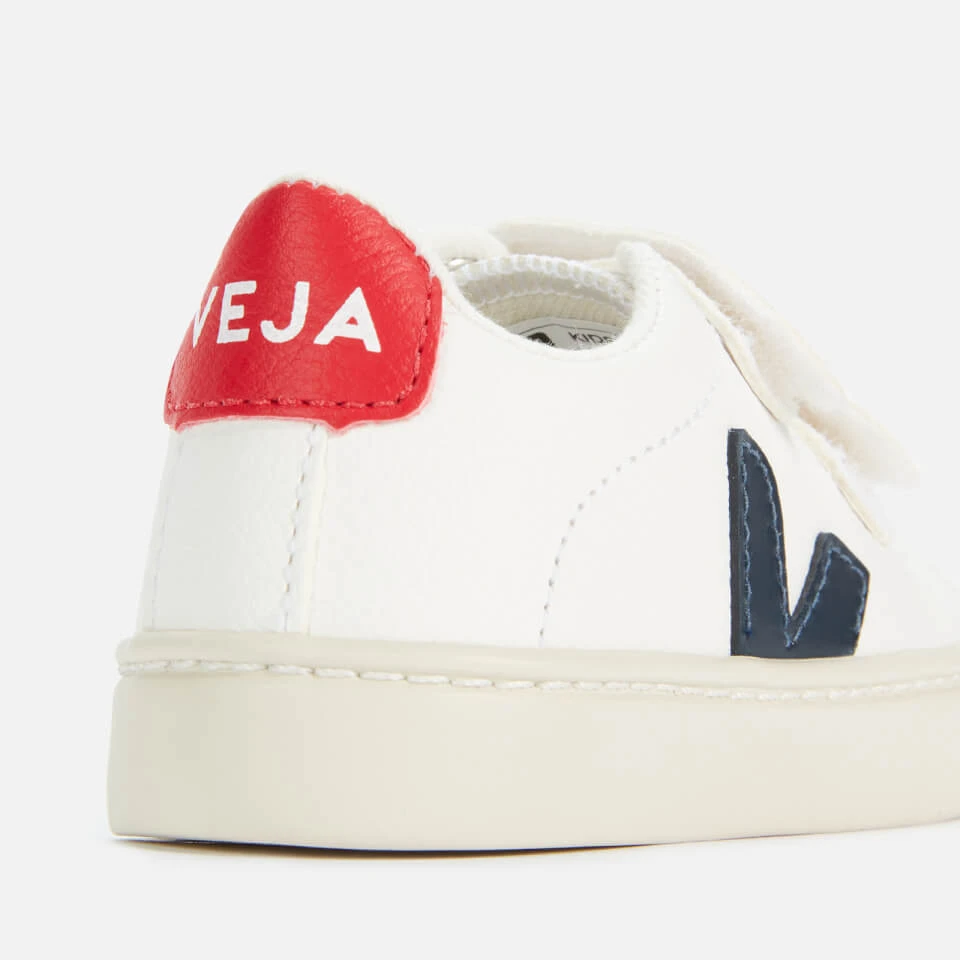 Veja Kid's Esplar Velcro Trainers - Extra White/Nautico/Pekin 4 Veja Kid's Esplar Velcro Trainers - Extra White/Nautico/Pekin - Image 4