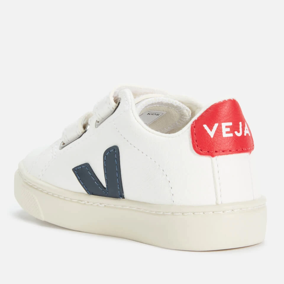 Veja Kid's Esplar Velcro Trainers - Extra White/Nautico/Pekin 2 Veja Kid's Esplar Velcro Trainers - Extra White/Nautico/Pekin - Image 2