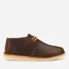 Clarks Originals Men's Desert Trek Leather Shoes - Beeswax