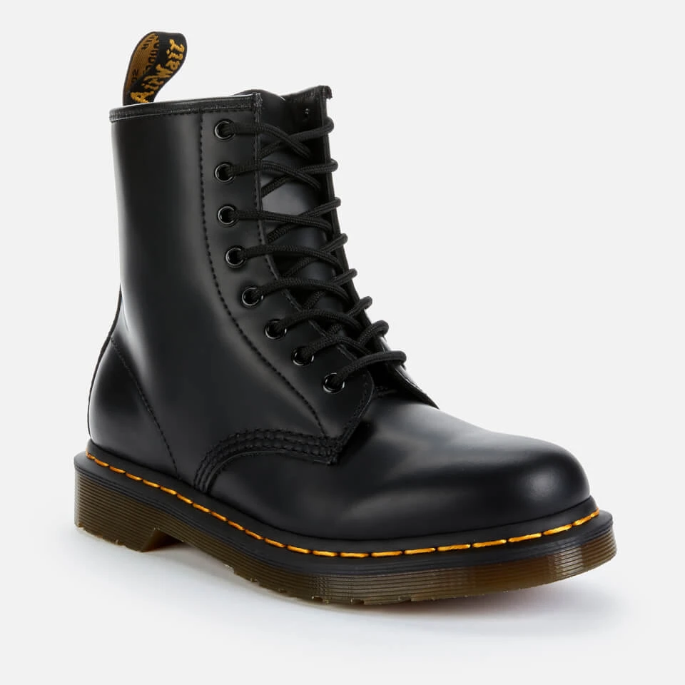 Dr. Martens 1460 Smooth Leather 8-Eye Boots - Black 2 Dr. Martens 1460 Smooth Leather 8-Eye Boots - Black - Image 2