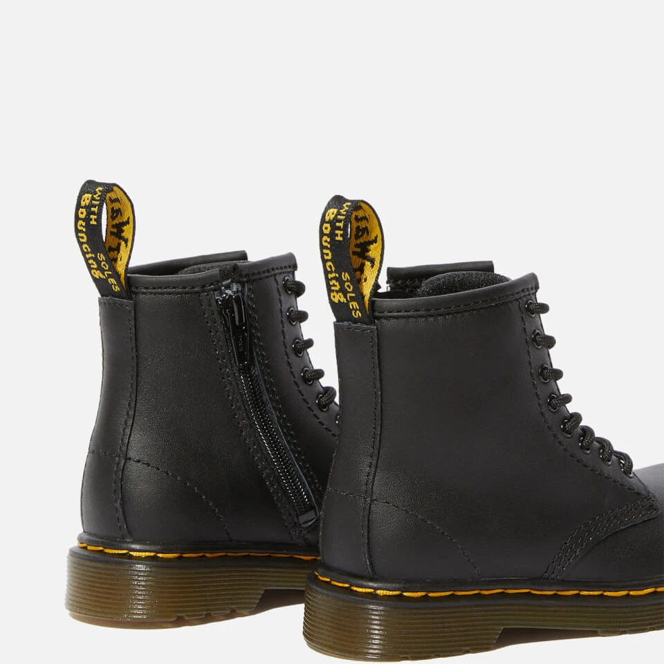 Dr. Martens Toddlers' 1460 Leather Lace-Up Boots - Black 3 Dr. Martens Toddlers' 1460 Leather Lace-Up Boots - Black - Image 3